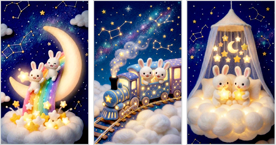 Fluffy Starry Sky